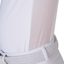 Polo de concours fille avec inserts en micromesh Equestro
