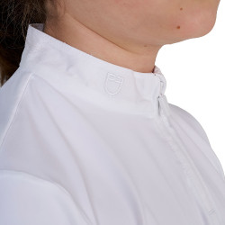 Polo de concours fille avec inserts en micromesh Equestro