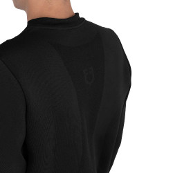 Sweat-shirt technique homme col rond avec inserts en micro mesh Equestro