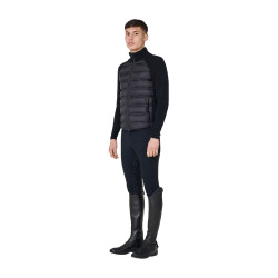 Doudoune homme à manches en maille Equestro