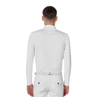 Polo de compétition homme à manches longues inserts en mesh Equestro