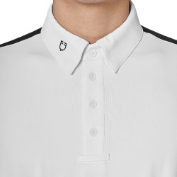 Polo de compétition homme à manches longues inserts en mesh Equestro