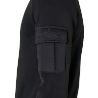 Sweat-shirt homme à col montant en polaire fermeture éclair 3/4 Equestro