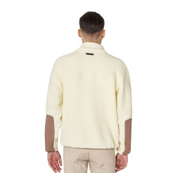 Sweatshirt homme en polaire teddy avec poche frontale Equestro