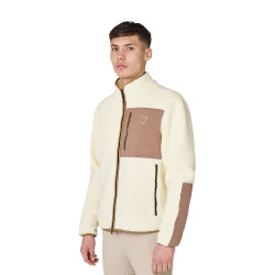 Sweatshirt homme en polaire teddy avec poche frontale Equestro