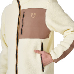 Sweatshirt homme en polaire teddy avec poche frontale Equestro