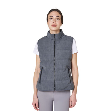 Veste sans manches femme matelassé en laine Equestro