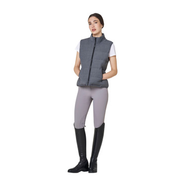 Veste sans manches femme matelassé en laine Equestro