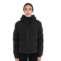 Doudoune femme à capuche Equestro Noir