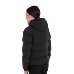 Doudoune femme à capuche Equestro Noir