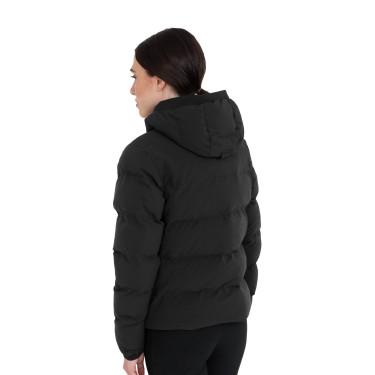 Doudoune femme à capuche Equestro Noir