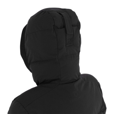 Doudoune femme à capuche Equestro Noir