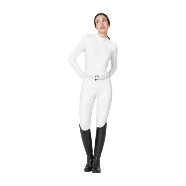 Polo de concours femme basique avec inserts en mesh Equestro