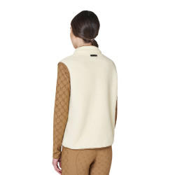 Veste femme en polaire teddy avec poche frontale Equestro
