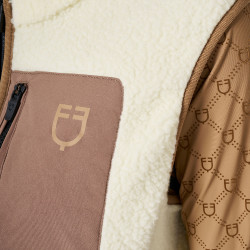 Veste femme en polaire teddy avec poche frontale Equestro