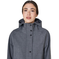 Veste Softshell femme long en mélange de laine avec ouverture arrière Equestro