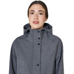 Veste Softshell femme long en mélange de laine avec ouverture arrière Equestro Veste Softshell femme long en mélange de laine avec ouverture arrière Equestro