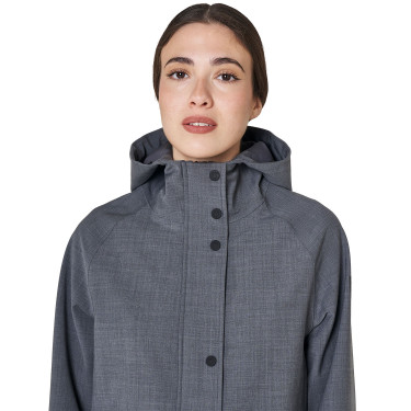 Veste Softshell femme long en mélange de laine avec ouverture arrière Equestro Veste Softshell femme long en mélange de laine avec ouverture arrière Equestro