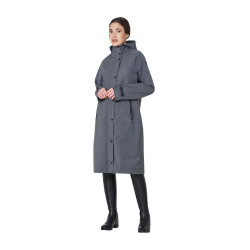 Veste Softshell femme long en mélange de laine avec ouverture arrière Equestro Veste Softshell femme long en mélange de laine avec ouverture arrière Equestro