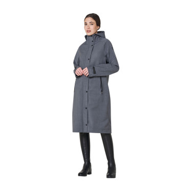Veste Softshell femme long en mélange de laine avec ouverture arrière Equestro Veste Softshell femme long en mélange de laine avec ouverture arrière Equestro