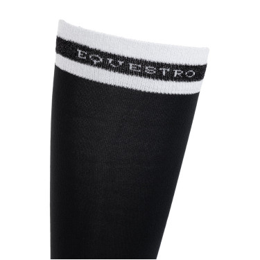 Chaussettes femme avec inserts en Lurex Equestro