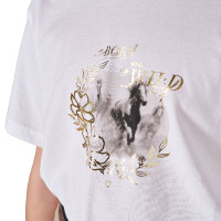 T-shirt fille Born To Be Wild en coton Equestro