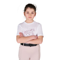 T-shirt fille Stone Horse en coton Equestro