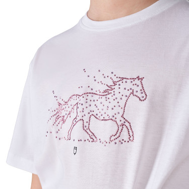 T-shirt fille Stone Horse en coton Equestro T-shirt fille Stone Horse en coton Equestro