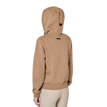 Sweat à capuche femme monogramme Equestro Sweat à capuche femme monogramme Equestro