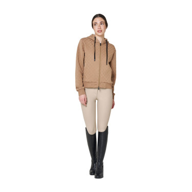Sweat à capuche femme monogramme Equestro Sweat à capuche femme monogramme Equestro