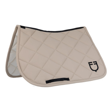 Tapis de selle de saut avec matelassage en losanges et logo brodé Equestro