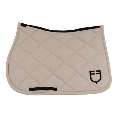 Tapis de selle de saut avec matelassage en losanges et logo brodé Equestro