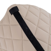 Tapis de selle de saut avec matelassage en losanges et logo brodé Equestro