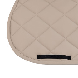 Tapis de selle de saut avec matelassage en losanges et logo brodé Equestro
