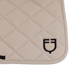 Tapis de selle de saut avec matelassage en losanges et logo brodé Equestro