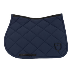 Tapis de selle de saut avec matelassage en losanges et logo brodé Equestro