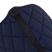 Tapis de selle de saut avec matelassage en losanges et logo brodé Equestro