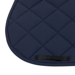 Tapis de selle de saut avec matelassage en losanges et logo brodé Equestro