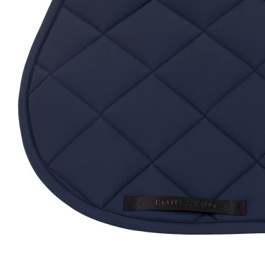 Tapis de selle de saut avec matelassage en losanges et logo brodé Equestro