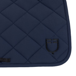 Tapis de selle de saut avec matelassage en losanges et logo brodé Equestro