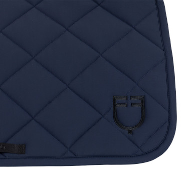 Tapis de selle de saut avec matelassage en losanges et logo brodé Equestro