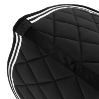 Tapis de saut Double Stripes en tissu technique Equestro Noir Tapis de saut Double Stripes en tissu technique Equestro Noir