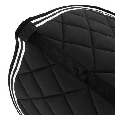 Tapis de saut Double Stripes en tissu technique Equestro Noir