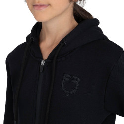 Sweat à capuche zippé unisexe enfant Equestro