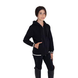 Sweat à capuche zippé unisexe enfant Equestro