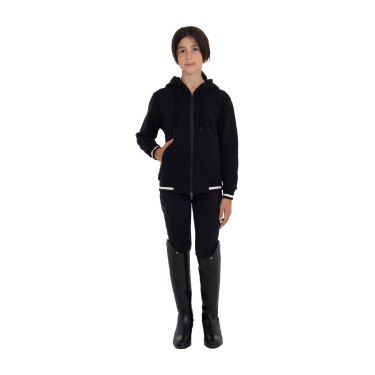 Sweat à capuche zippé unisexe enfant Equestro