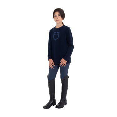 Sweatshirt à col rond enfant unisexe en polaire Equestro