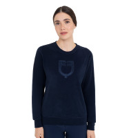 Sweatshirt femme col rond en polaire Equestro