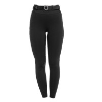 Leggings femme taille haute avec passants et strass Equestro