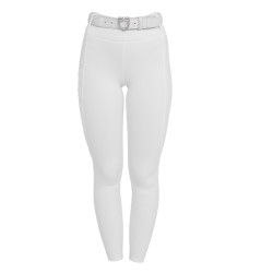 Leggings femme taille haute avec passants et strass Equestro